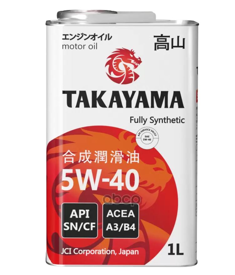 Takayama 5w40 A3/B4  SN/CF  1л