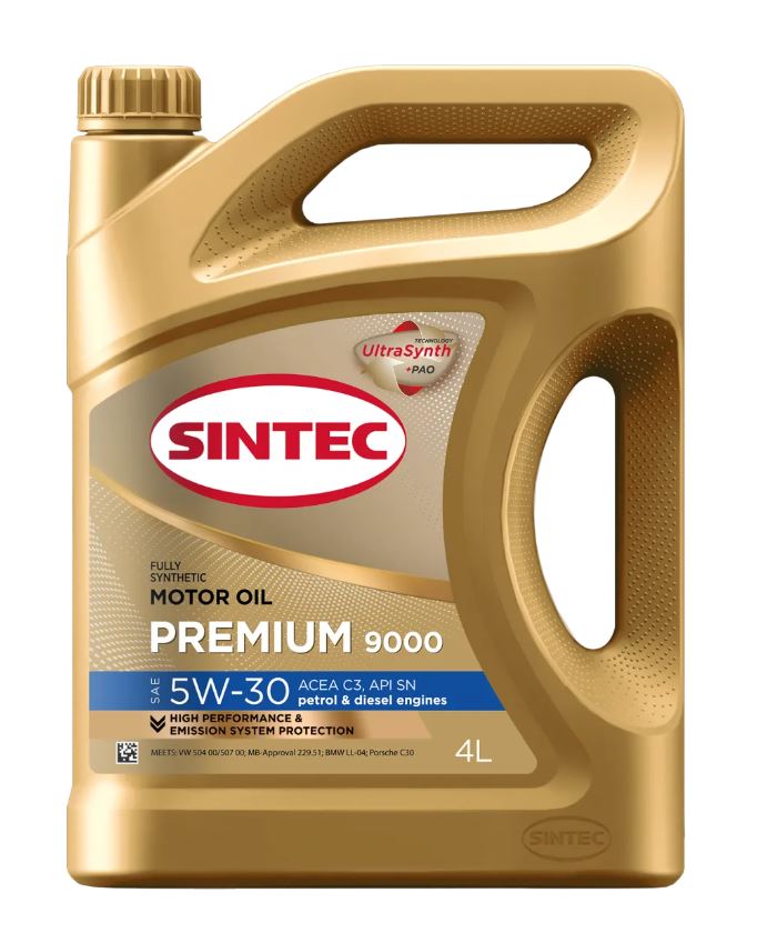 Sintec PREMIUM 9000 5W-30 С3 4л