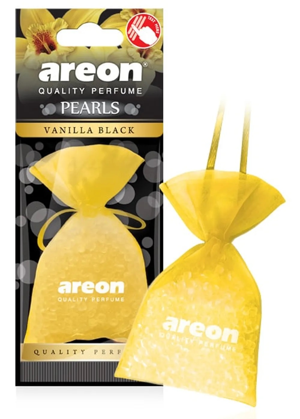 Ароматизатор подвесной AREON PEARLS мешочек 30гр Vanilla Black